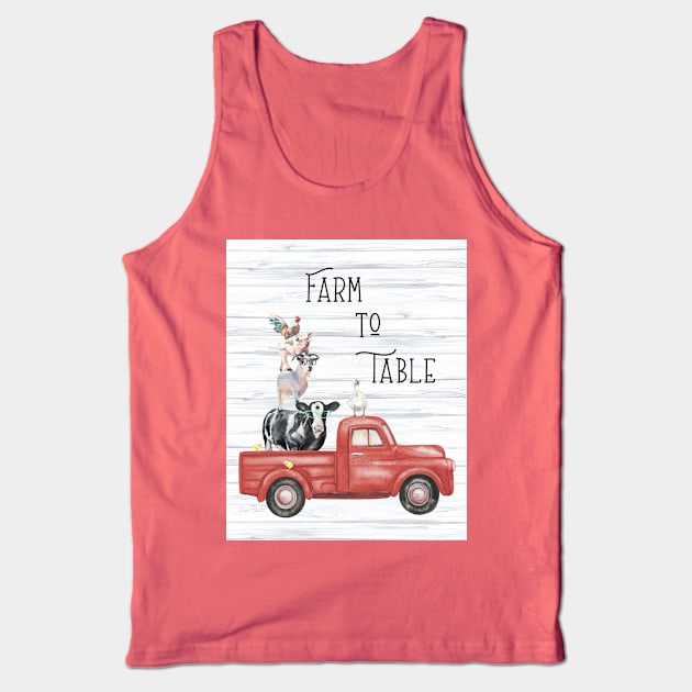 Farm Animal Family B2 Tank Top by Jean Plout Designs